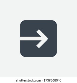 Login line vector minimalistic icon. Entry symbol. Join enter icon for web design. Modern flat input icon for app design. Inside door sign minimal flat linear icons