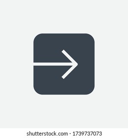 Login line vector minimalistic icon. Entry symbol. Join enter icon for web design. Modern flat input icon for app design. Inside door sign minimal flat linear icons