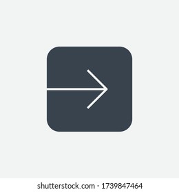 Icono minimalista del vector de línea de inicio de sesión. Símbolo de entrada. Unirse al icono de entrada para el diseño web. Icono de entrada plano moderno para el diseño de aplicaciones. Signo de puerta interior iconos lineales planos mínimos