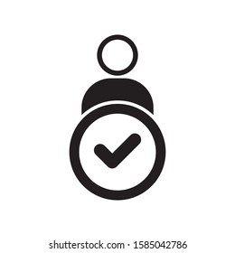 Login logo template vector icon design