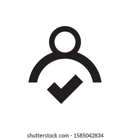 Login logo template vector icon design