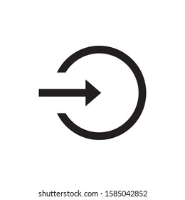 Login logo template vector icon design