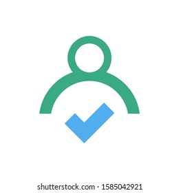 Login logo template vector icon design