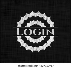 Login on chalkboard