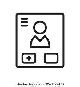 Login Outline Vector  Icon. Illustration Of A Stroke Vector On A White Background. From App And Website.