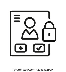 Icono del vector de contorno de inicio de sesión. Ilustración De Un Vector De Estroque Sobre Un Fondo Blanco. De App Y Website.