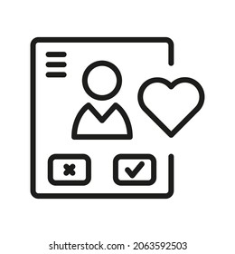 Login Outline Vector  Icon. Illustration Of A Stroke Vector On A White Background. From App And Website.