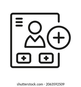Login Outline Vector  Icon. Illustration Of A Stroke Vector On A White Background. From App And Website.