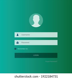 Login  page design web ui 