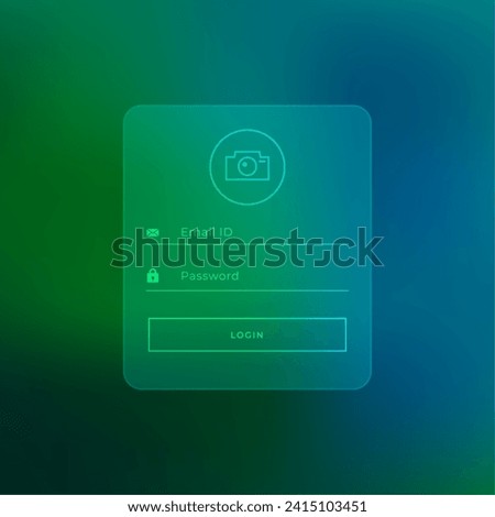 login page form template for digital business success vector
