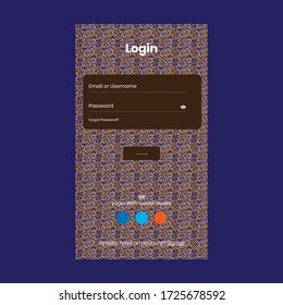 Login page. Log in form. Login page design for website and mobile apps. Sign in page. Sign up account. Website registration page. Template, interface, login web, register, button, icons.