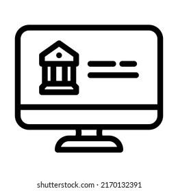 login and password for access in online banking line icon vector. login and password for access in online banking sign. isolated contour symbol black illustration
