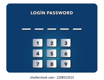 Login password. Login page background. Website user login page template design.
