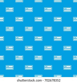 Login and password pattern repeat seamless in blue color for any design. Vector geometric illustration