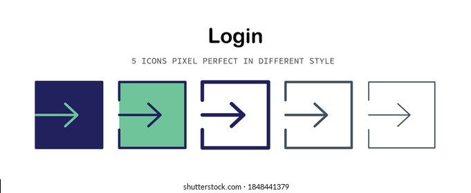 Login Pixel-perfekte Icon für Design-Arbeiten wie Website, Anwendung, Infografik, Buch, Magazin, Präsentation, Poster, Siebdruck.