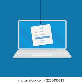 Login and Register Form with Blue Theme for Desktop Application or Website eps 10