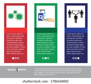 Login screens for Virus, Disinfectant, Social distance related websites and mobile apps
