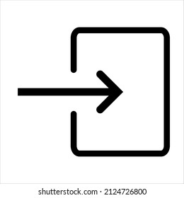Login sign icon vector illustration