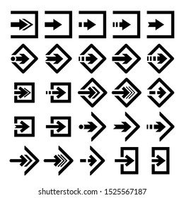 login and sign in icons set