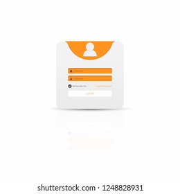Login and sign in user interface. Business website modern ui template.