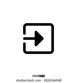 login solid icon, design inspiration vector template for interface