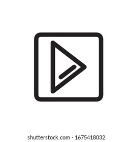Login square arrow icon trendy and modern placeholder symbol for logo, web, app, UI.