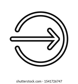 Login square arrow vector icon. Editable icon for web and mobile.