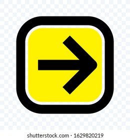 Login square arrow vector icon, simple sign for website and mobile app. simple arrow icon on blank background