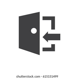 login symbol icon vector