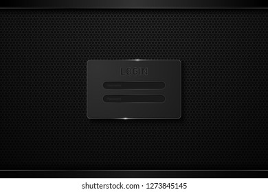 login template hud ui hi tech design concept background. vector illustration