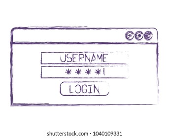 login template isolated icon