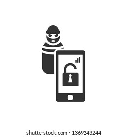 login thief, smart home vector icon. Security vector icon