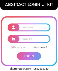Kit de interfaz de usuario de inicio de sesión Resumen de interfaz de usuario web 