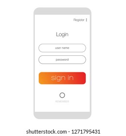 Login UX mobile app 