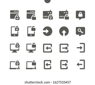 Login v3 UI Pixel Perfect Well-crafted Vector Solid Icons 48x48 Ready for 24x24 Grid for Web Graphics and Apps. Simple Minimal Pictogram