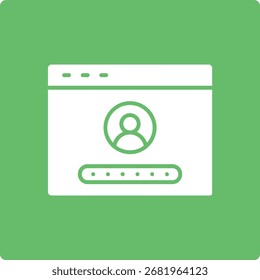 Icono de Vector Inicio de sesión. Se puede utilizar para aplicaciones de impresión, móviles y de Web.