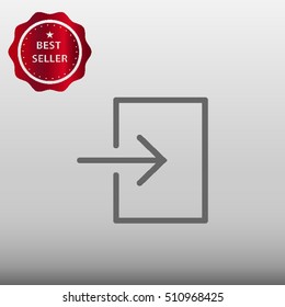 Login Vector Icon Illustration