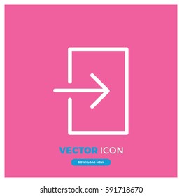 login vector icon illustration