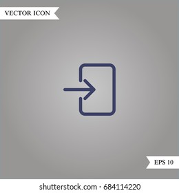 Login vector icon, illustration symbol
