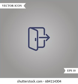 Login vector icon, illustration symbol