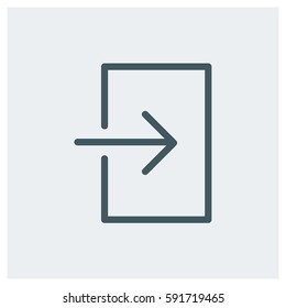 login vector illustration. Flat style for graphic and web design