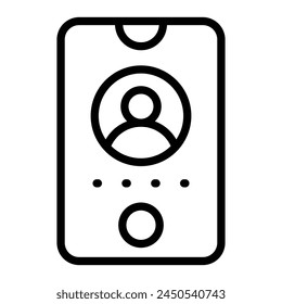 Login Vektorgrafik Line Icon Design