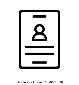 login vector thin line icon 