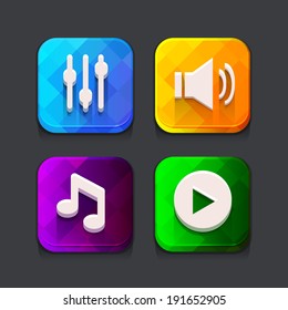 Login web icons collection. Vector illustration.