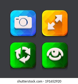 Login web icons collection. Vector illustration.