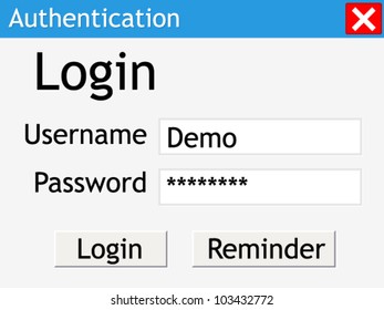 Login window with sample - Powered by Shutterstock - Get 15% off with code: PIKWIZARD15