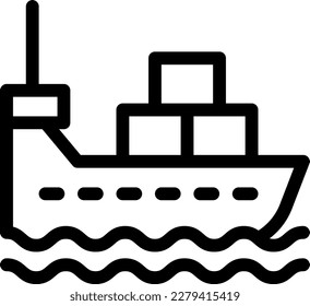 logisitc  Vector illustration on a transparent background. Premium quality symmbols. Thin line vector icons for concept and graphic design.