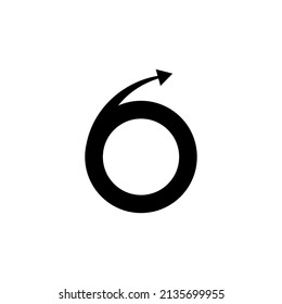 Logistic arrow, delivery icon. Modern transport logo