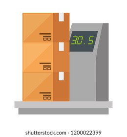 logistic balance measure weight with boxes