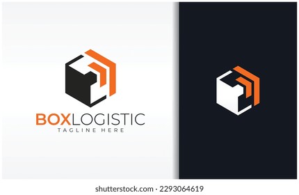 Logistic Box And Arrow Logo